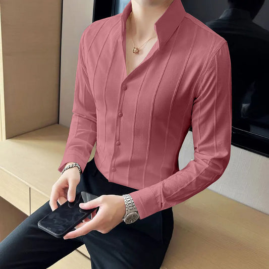 Pink Striped Premium Shirt