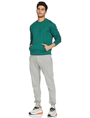 Amazon Brand - Symbol Men Cotton Rich Light Weight Crew Neck Sweatshirt (Regular Fit)