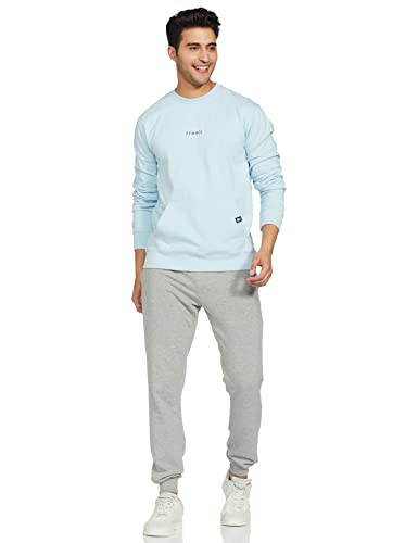 Amazon Brand - Symbol Men Cotton Rich Light Weight Crew Neck Sweatshirt (Regular Fit)