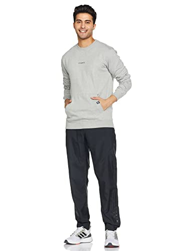 Amazon Brand - Symbol Men Cotton Rich Light Weight Crew Neck Sweatshirt (Regular Fit)