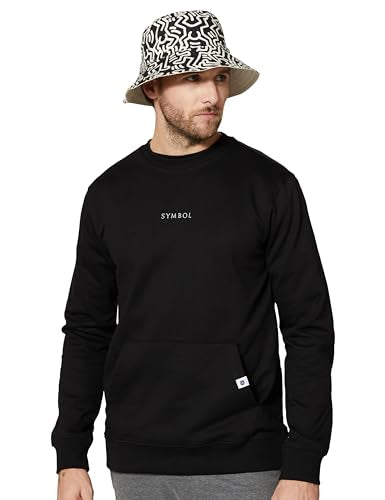 Amazon Brand - Symbol Men Cotton Rich Light Weight Crew Neck Sweatshirt (Regular Fit)