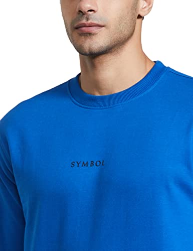 Amazon Brand - Symbol Men Cotton Rich Light Weight Crew Neck Sweatshirt (Regular Fit)