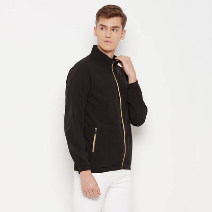 PERFKT-U Men Polyester Full Sleeve Solid Standard Length Sports Jacket