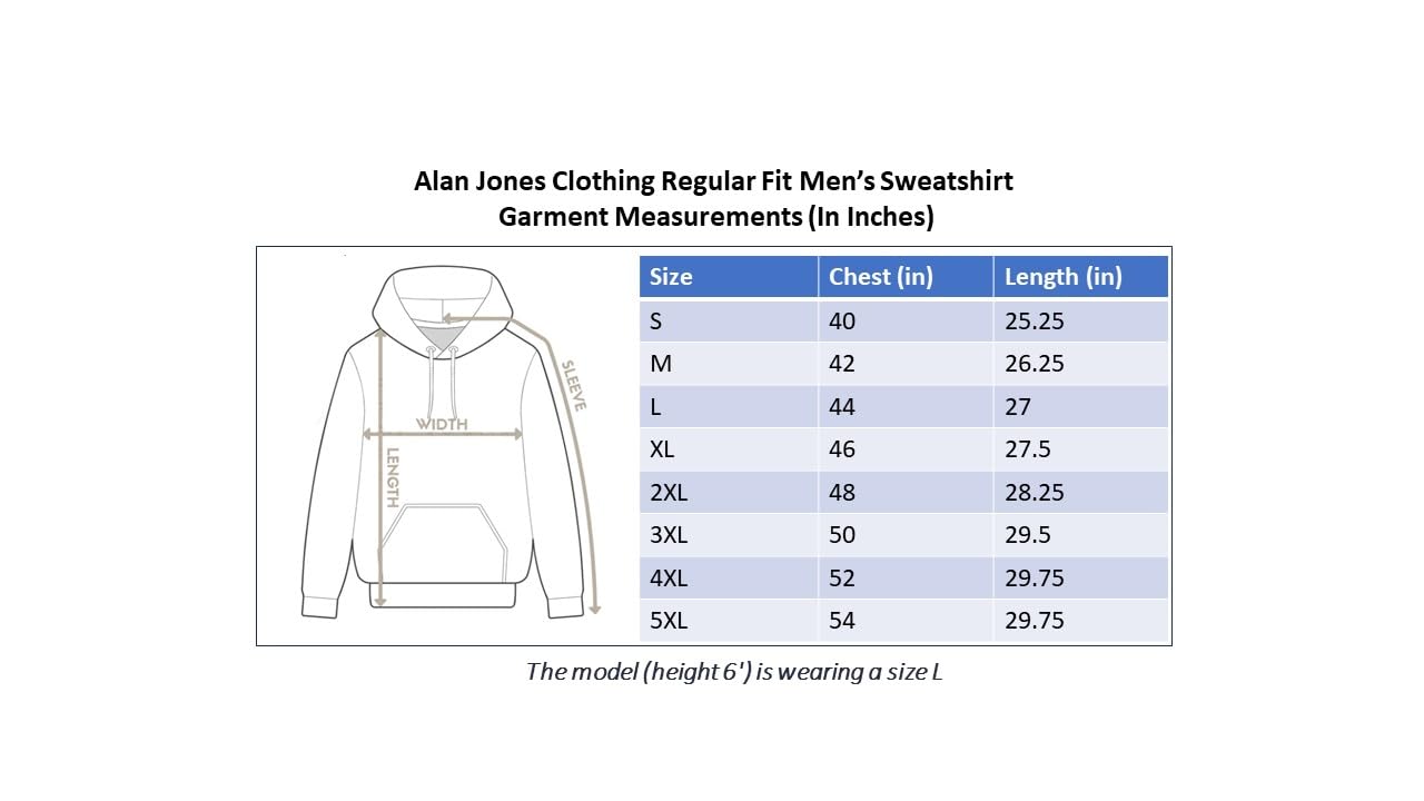 Alan Jones Clothing Men's Colorblock Cotton Regular Fit Hooded Sweatshirt