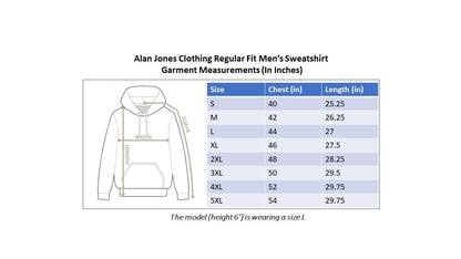 Alan Jones Clothing Men's Colorblock Cotton Regular Fit Hooded Sweatshirt