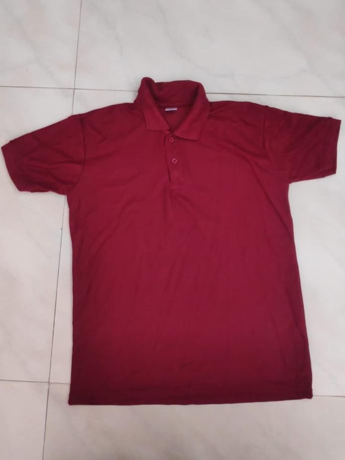 Cotton Blend Solid Half Sleeves Polo T-Shirt