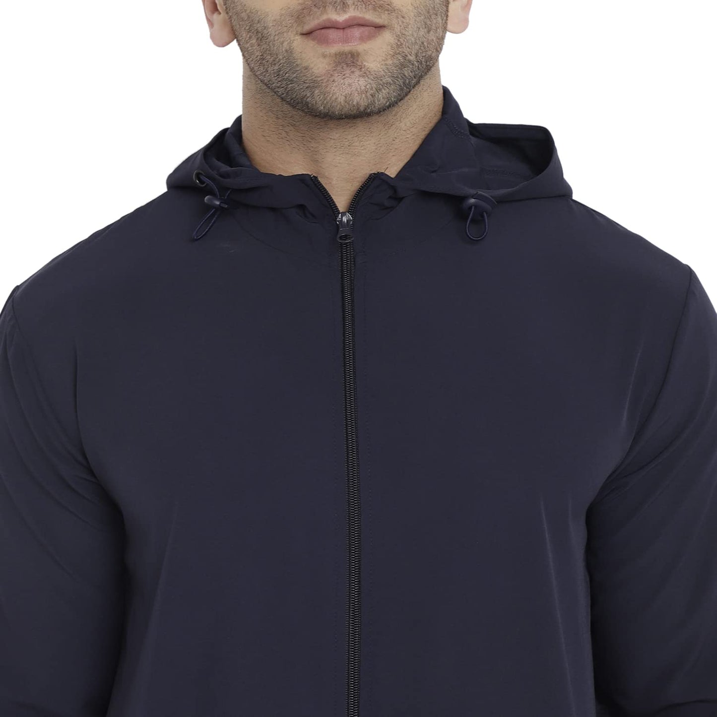 PERFKT-U Men Polyester Full Sleeve Solid Standard Length Sports Jacket