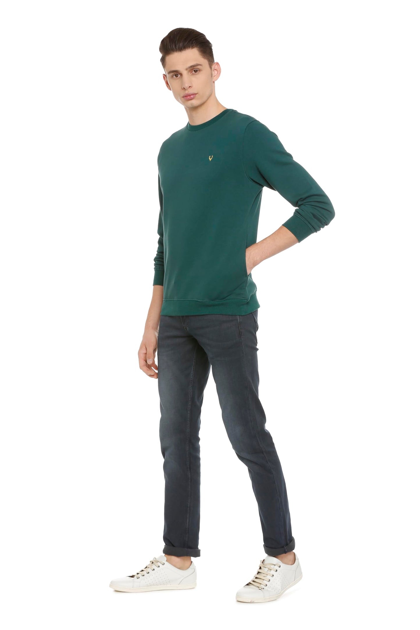 Allen Solly Men's Cotton Crew Neck Sweatshirt