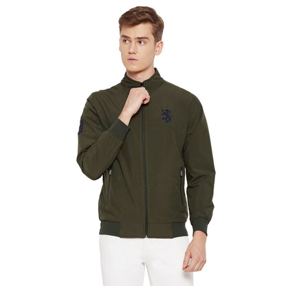 PERFKT-U Men Polyester Full Sleeve Solid Standard Length Sports Jacket