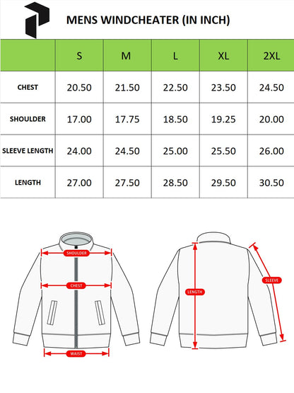 PERFKT-U Men Polyester Full Sleeve Solid Standard Length Sports Jacket