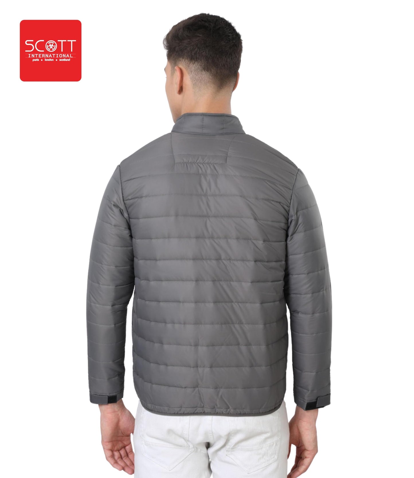 Scott International Winter Jacket for Men Bomber Jacket Mens Nylon Quilted standard length Puffer Jacket Full Sleeve Mens Jacket Monsoon Jackets for Men