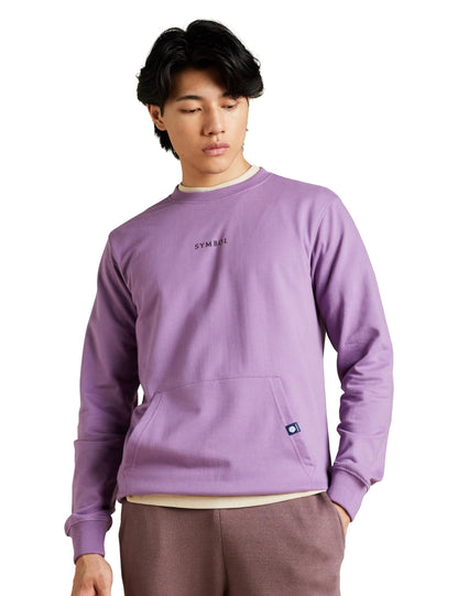 Amazon Brand - Symbol Men Cotton Rich Light Weight Crew Neck Sweatshirt (Regular Fit)