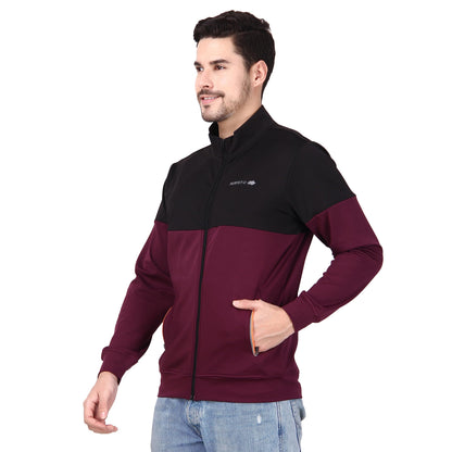 PERFKT-U Men Polyester Full Sleeve Solid Standard Length Sports Jacket