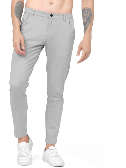 Men's Lycra Cotton Regular Fit Pant